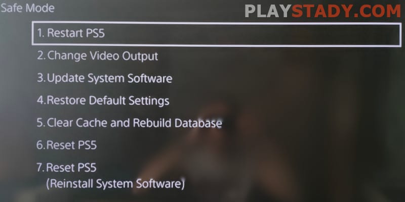A-List of All Features of PS5 Safe Mode