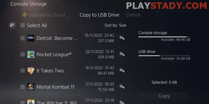 transfer ps4 to ps5 with usb drive