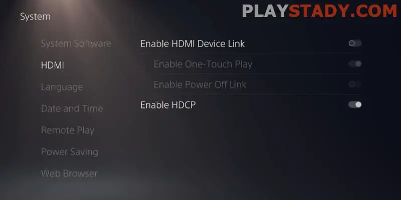 HDMI DeviceLink PS5