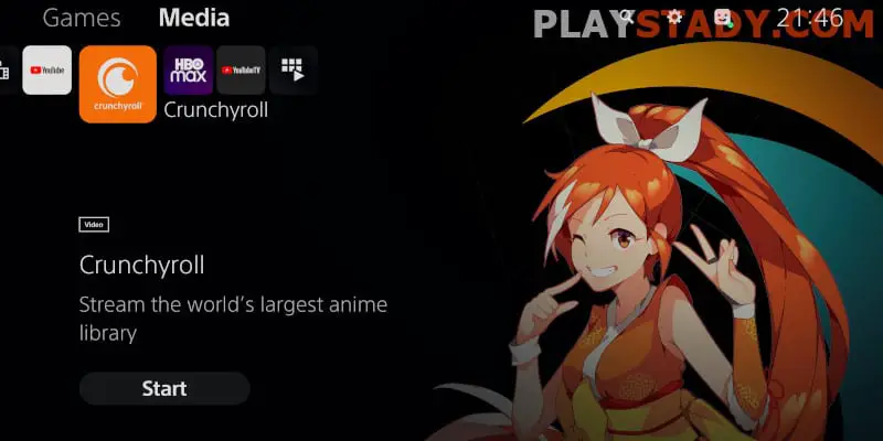 how to watch anime on ps5