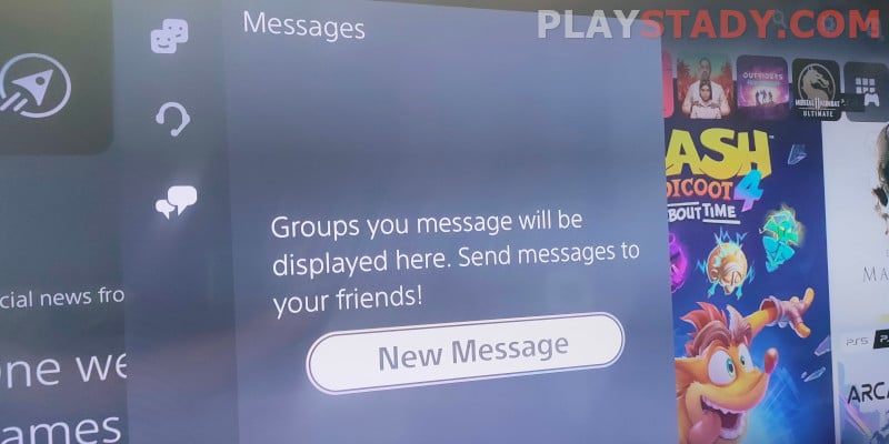 how to view messages on ps5