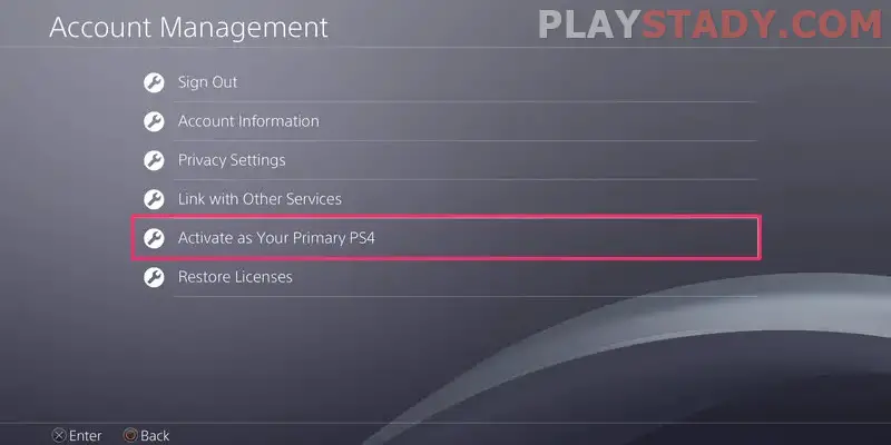 How to Activate PS4 as Main Console