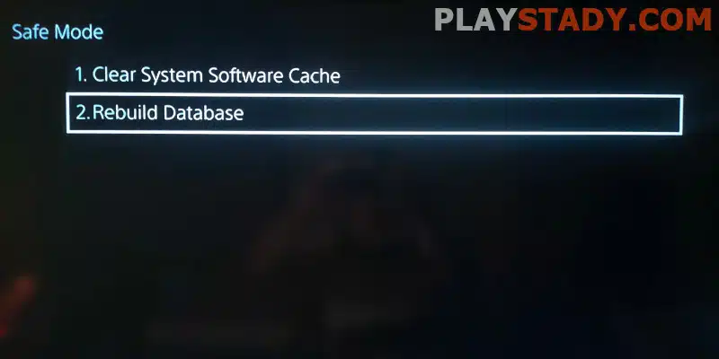 how long does it take to rebuild ps5 database